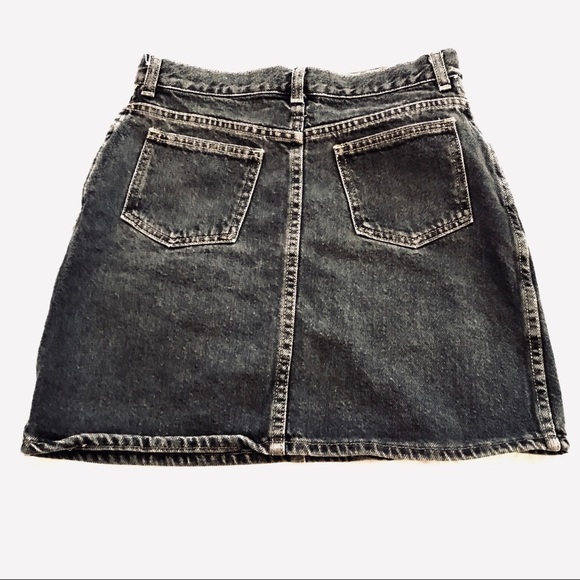 Vintage SILVER UNICORN!!!80’s grey  denim skirt. - Picture 3 of 4